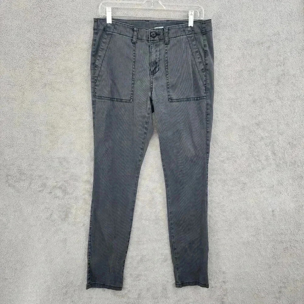 Cabi Corduroy Womens Gray Skinny Pants Size 10 Cotton Blend 16PT